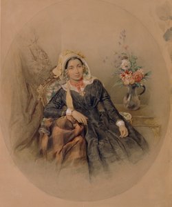 Portrét baronky Iulianie Ivanovna Klodt von Juergensburg, 1845 od Pyotr Fyodorovich Sokolov