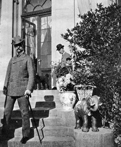 Dánský král Christian IX. 1818-1906 a princ Frederick 1868-1940, 1904-1908.