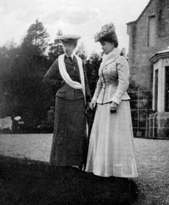 Marie z Tecku 1867-1953, princezna z Walesu, s vévodkyní d