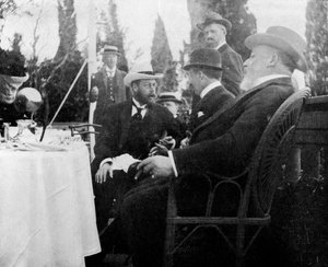 Princ George 1865-1936, budoucí král Jiří V., Korfu, Řecko, 1908.