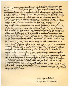 Dopis královny Marie I. lordu Seymourovi ze Sudeley, 4. června 1547. od Queen Mary I