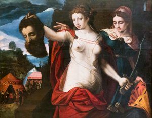 Judith s hlavou Holoferna