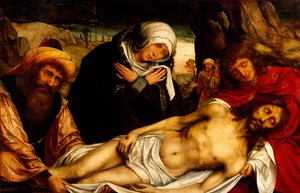 Pieta (1466-1530), Diecézní muzeum, Gaeta od Quentin Massys or Metsys