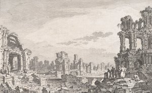 Ruines de Cumes, 18. století. od Quentin Pierre Chedel