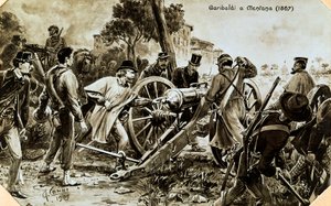 Garibaldi v Mentaně od Quinto Cenni