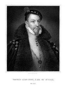 Thomas Radclyffe, 3. hrabě ze Sussexu, lord-poručík Irska, 1823. od R. Cooper