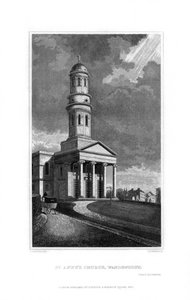 Kostel St Annes, Wandsworth, Londýn, 1830.
