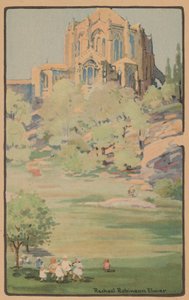Katedrála svatého Jana Božského z parku Morningside, 1914.