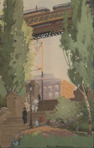 Elevated Railroad na 110th Street, 1914.