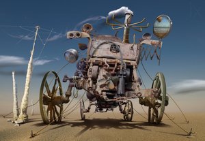 Steampunkový pouštní stroj od Radoslav Penchev