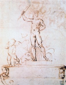 Osnova kompozice pro ozdobu festivalu, c1500-1520 od Raffaello Sanzio Raphael
