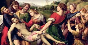 The Deposition, 1507 (detail 62308) od Raffaello Sanzio Raphael