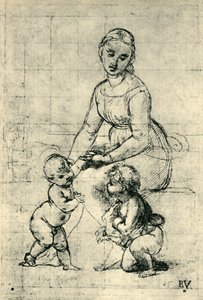 Madona, Ježíšek a svatý Jan, 1507, 1943. od Raffaello Sanzio Raphael