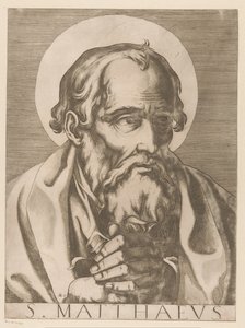 Svatý Matěj S. Matthaeus (titul na předmětu) Kristus, Marie a dvanáct apoštolů (název série) Il sacrato collegio apostolico (název série)