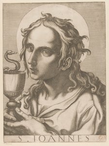 Jana Evangelisty St. John (titul na předmětu) Christ, Mary en de twaalf apostelen (název série) The Sacred Apostolic College (název série) od Raffaello Schiaminossi