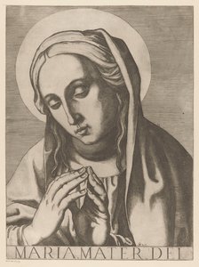 Maria Maria Mater Dei (titul na objektu) Christ, Mary en de twaalf apostelen (název série) The Sacred Apostolic College (název série) od Raffaello Schiaminossi