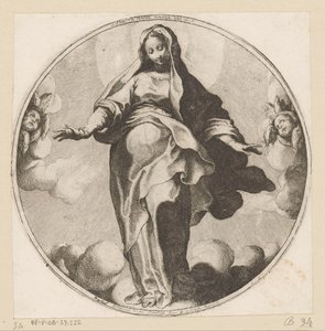 Marie v oblacích Sancta Maria Mater Dei (název na objektu)