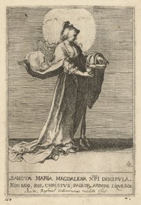 Svatá Máří Magdalena od Raffaello Schiaminossi, after Lucas van Leyden