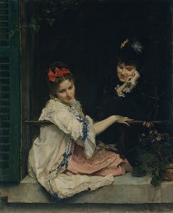 Dívky u okna, ca. 1875. od Raimundo de Madrazo y Garreta