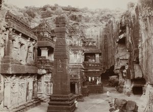 Chrám Khalias Rock-Hewn, Ellora od Raja Deen Dayal