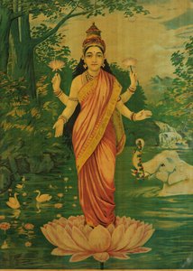 Lakšmí, Raja Ravi Varma a Ravi Varma Press, 30. léta 20. století od Raja Ravi Varma