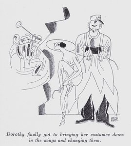 Ilustrace k filmu "Ale pánové si berou brunety" od Anity Loos (litho) od Ralph Barton