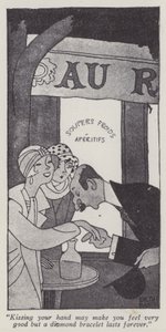 Ilustrace pro Gentlemen Prefer Blondes od Anity Loos (litho) od Ralph Barton