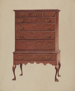 Raný americký highboy od Ralph Boyer