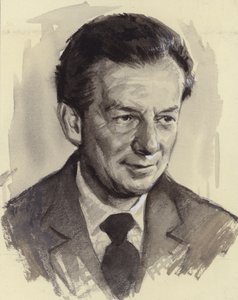 Benjamin Britten (kvaš na papíře) od Ralph Bruce