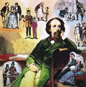 Charles Dickens se svými postavami od Ralph Bruce
