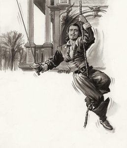 Douglas Fairbanks (kvaš na papíře) od Ralph Bruce