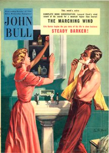 Obálka časopisu John Bull, říjen 1955 (barevná litografie) od Ralph Bruce