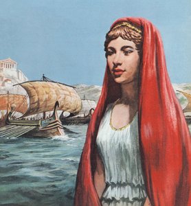 Helen Of Troy (barevná litografie)