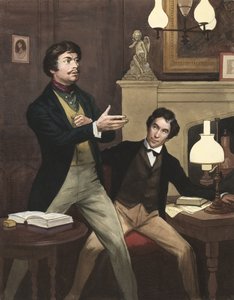 Henry Irving (1870-1919) s Williamem Hoskinsem (kvaš na papíře)