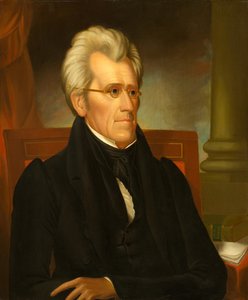 Andrew Jackson (1767–1845), kolem 1830-32 (olej na panelu)
