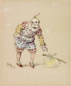 Billy Purvis Stealing the Bundle, 1876 (tužka a wc na papíře) od Ralph Hedley