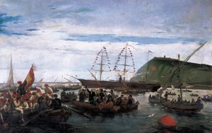 Katalánští dobrovolníci nastupují do války na Kubě v roce 1870 od Ramón Padró y Pedret