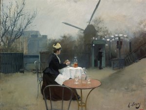 Plenér - Casas, Ramon (1866-1932) - c. 1890 - Olej na plátně - 50,5x65 - Národní muzeum umění Katalánska, Barcelona