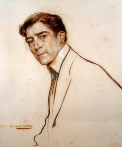 Portrét Alexandre de Riquer (1856-1920) od Ramon Casas i Carbo
