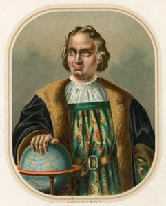 Kryštof Kolumbus se zeměkoulí