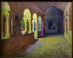Der Kreuzgang von San Benet de Bages von Ramon and Rusinol Santiago (1861-1932) Casas