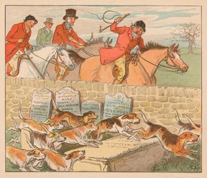 Když se psi objevili, c1883. od Randolph Caldecott