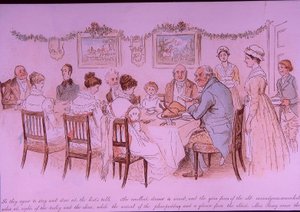 štědrovečerní večeře od Randolph Caldecott