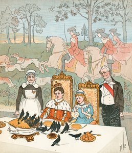 Čtyřiadvacet kosů (barevná litografie) od Randolph Caldecott