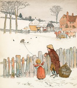 Čtyřiadvacet kosů (barevná litografie) od Randolph Caldecott