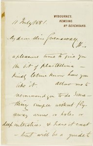 Dopis Kate Greenawayové od Randolph Caldecott