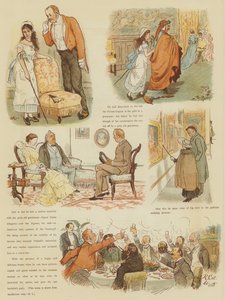 Zima pana Oakballa ve Florencii (chromolitho) od Randolph Caldecott