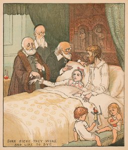 Sore Scke They Were and Like To Dye, c1878. od Randolph Caldecott