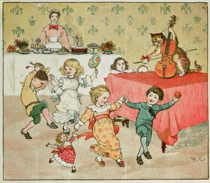Ilustrace The Cat and the Fiddle and the Children