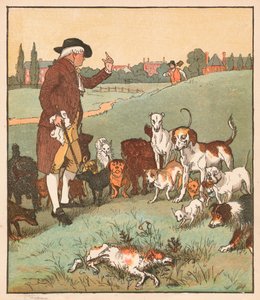 Ten pes zemřel, c1879. od Randolph Caldecott